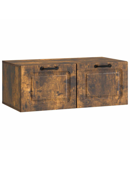 Mobile Porta TV da Muro Rovere Fumo 78,5 x 41 x 30 cm