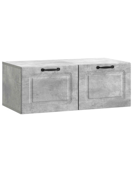 Mobile Porta TV da Muro Grigio Cemento 78,5 x 41 x 30 cm