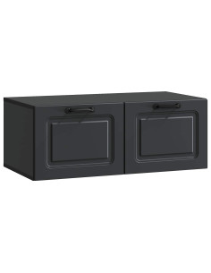 Mobile Porta TV da Muro Nero 78,5 x 41 x 30 cm