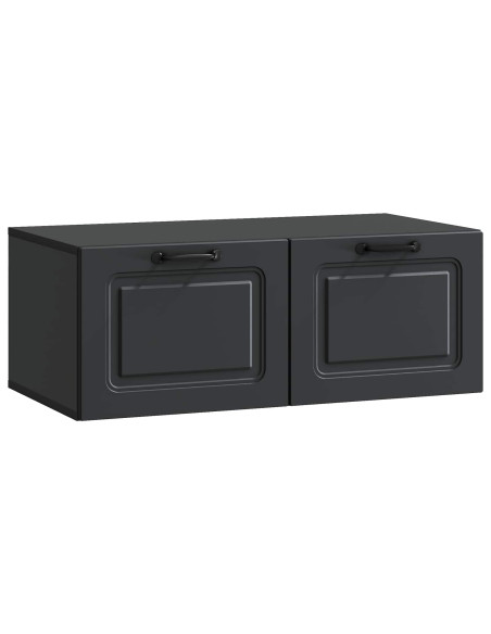 Mobile Porta TV da Muro Nero 78,5 x 41 x 30 cm