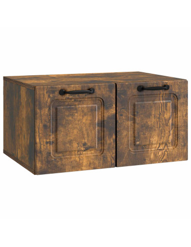 Mobile Porta TV da Muro Rovere Fumo 59,5 x 41 x 30 cm