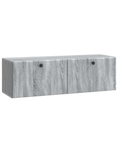 Mobile Porta TV da Muro Grigio Sonoma 98 x 31 x 30 cm