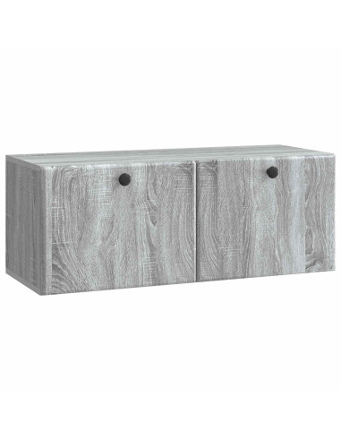 Mobile Porta TV da Muro Grigio Sonoma 78,5 x 31 x 30 cm