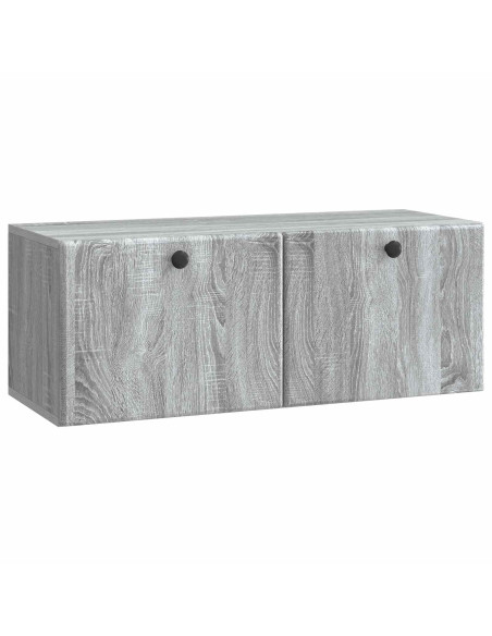 Mobile Porta TV da Muro Grigio Sonoma 78,5 x 31 x 30 cm