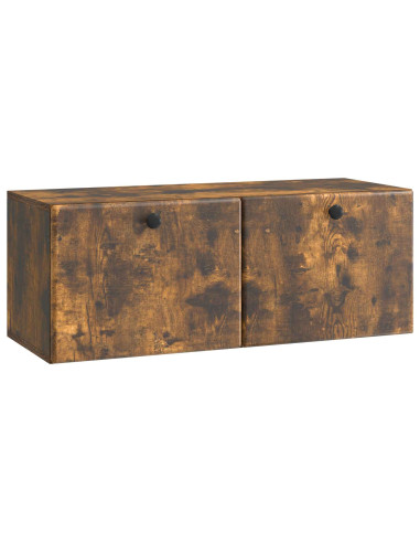 Mobile Porta TV da Muro Rovere Fumo 78,5 x 31 x 30 cm