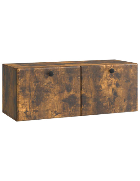 Mobile Porta TV da Muro Rovere Fumo 78,5 x 31 x 30 cm
