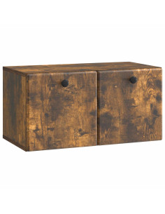 Mobile Porta TV da Muro Rovere Fumo 59,5 x 31 x 30 cm