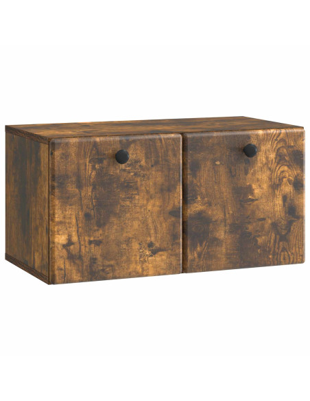 Mobile Porta TV da Muro Rovere Fumo 59,5 x 31 x 30 cm