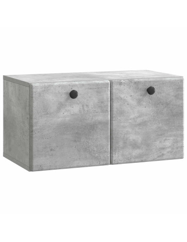 Mobile Porta TV da Muro Grigio Cemento 59,5 x 31 x 30 cm