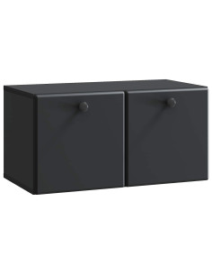 Mobile Porta TV da Muro Nero 59,5 x 31 x 30 cm