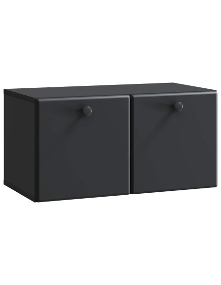 Mobile Porta TV da Muro Nero 59,5 x 31 x 30 cm