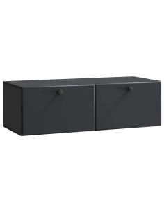 Mobile Porta TV da Muro Montaggio a parete Nero 98 x 41 x 30 cm