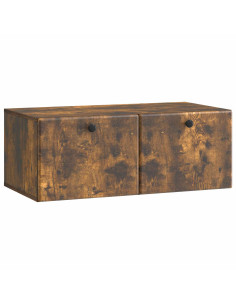 Mobile Porta TV da Muro Rovere Fumo 78,5 x 41 x 30 cm