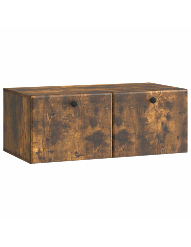 Mobile Porta TV da Muro Rovere Fumo 78,5 x 41 x 30 cm