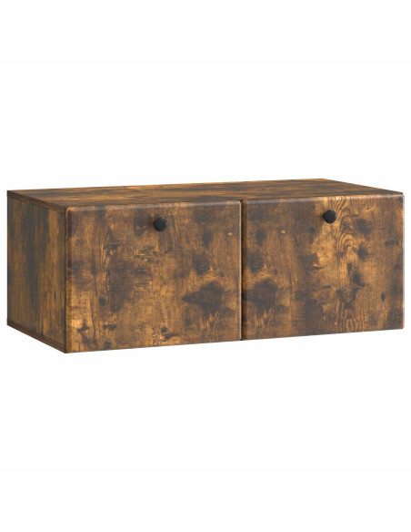 Mobile Porta TV da Muro Rovere Fumo 78,5 x 41 x 30 cm