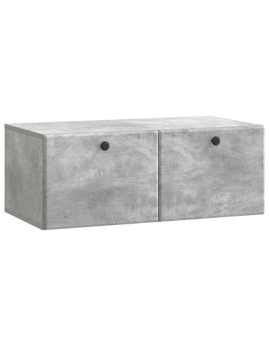 Mobile Porta TV da Muro Grigio Cemento 78,5 x 41 x 30 cm