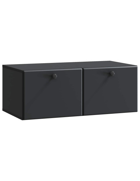 Mobile Porta TV da Muro Nero 78,5 x 41 x 30 cm