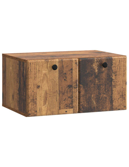 Mobile Porta TV da Muro Legno antico 59,5 x 41 x 30 cm