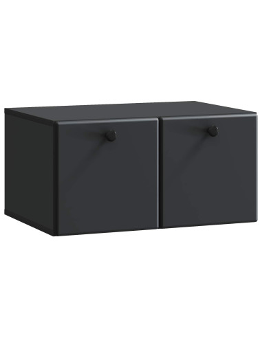 Mobile Porta TV da Muro Nero 59,5 x 41 x 30 cm