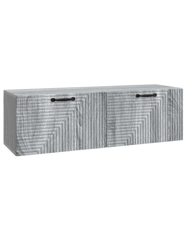 Mobile Porta TV da Muro Grigio Sonoma 98 x 31 x 30 cm