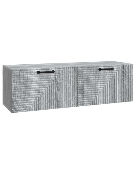 Mobile Porta TV da Muro Grigio Sonoma 98 x 31 x 30 cm