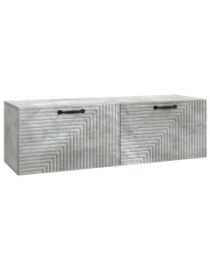 Mobile Porta TV da Muro Grigio Cemento 98 x 31 x 30 cm