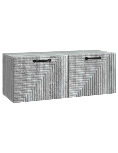 Mobile Porta TV da Muro Grigio Sonoma 78,5 x 31 x 30 cm