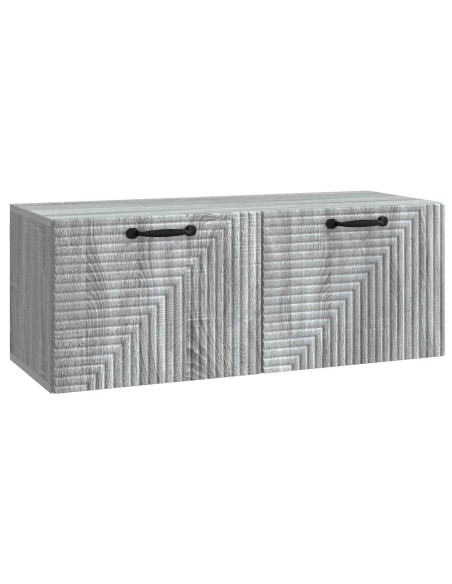 Mobile Porta TV da Muro Grigio Sonoma 78,5 x 31 x 30 cm