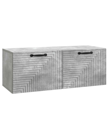 Mobile Porta TV da Muro Grigio Cemento 78,5 x 31 x 30 cm