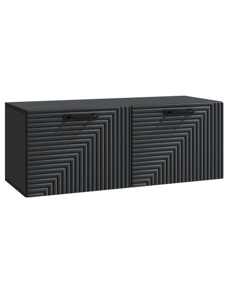 Mobile Porta TV da Muro Nero 78,5 x 31 x 30 cm
