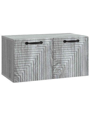 Mobile Porta TV da Muro Grigio Sonoma 59,5 x 31 x 30 cm