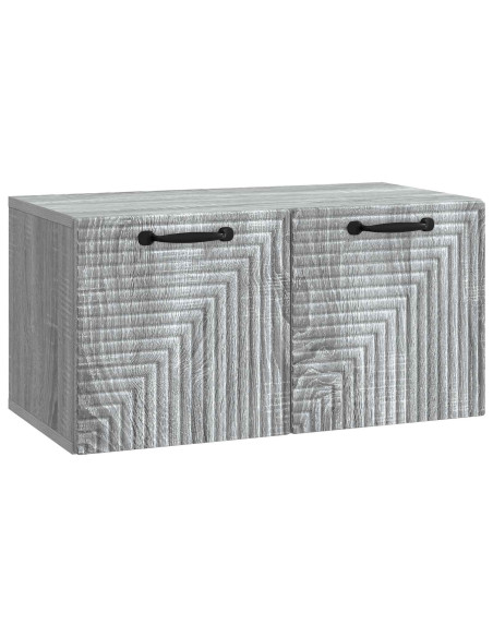 Mobile Porta TV da Muro Grigio Sonoma 59,5 x 31 x 30 cm