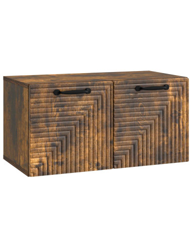 Mobile Porta TV da Muro Rovere Fumo 59,5 x 31 x 30 cm