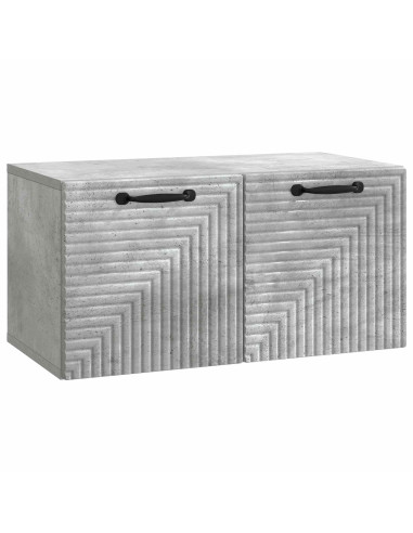 Mobile Porta TV da Muro Grigio Cemento 59,5 x 31 x 30 cm