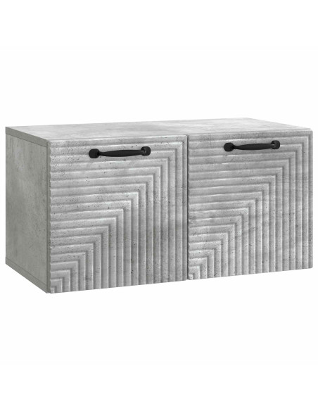 Mobile Porta TV da Muro Grigio Cemento 59,5 x 31 x 30 cm