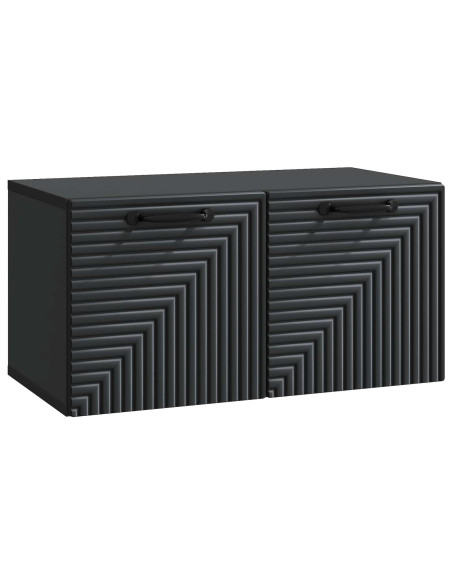 Mobile Porta TV da Muro Nero 59,5 x 31 x 30 cm