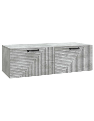 Mobile Porta TV da Muro Grigio Cemento 98 x 41 x 30 cm