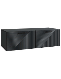 Mobile Porta TV da Muro Montaggio a parete Nero 98 x 41 x 30 cm