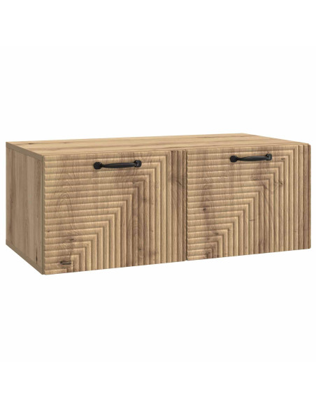 Mobile Porta TV da Muro Rovere Artigianale 78,5 x 41 x 30 cm