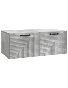 Mobile Porta TV da Muro Grigio Cemento 78,5 x 41 x 30 cm