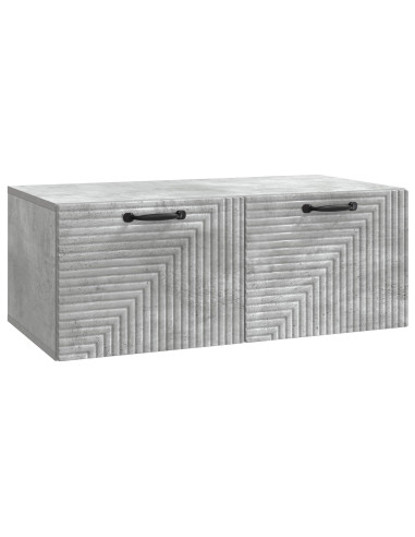 Mobile Porta TV da Muro Grigio Cemento 78,5 x 41 x 30 cm