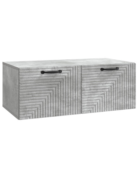 Mobile Porta TV da Muro Grigio Cemento 78,5 x 41 x 30 cm