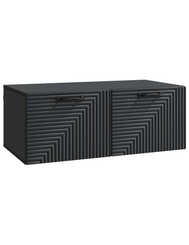 Mobile Porta TV da Muro Nero 78,5 x 41 x 30 cm