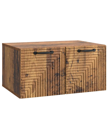 Mobile Porta TV da Muro Legno antico 59,5 x 41 x 30 cm