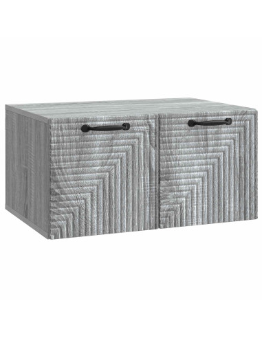 Mobile Porta TV da Muro Grigio Sonoma 59,5 x 41 x 30 cm