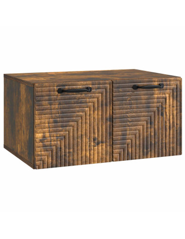 Mobile Porta TV da Muro Rovere Fumo 59,5 x 41 x 30 cm