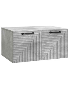 Mobile Porta TV da Muro Grigio Cemento 59,5 x 41 x 30 cm