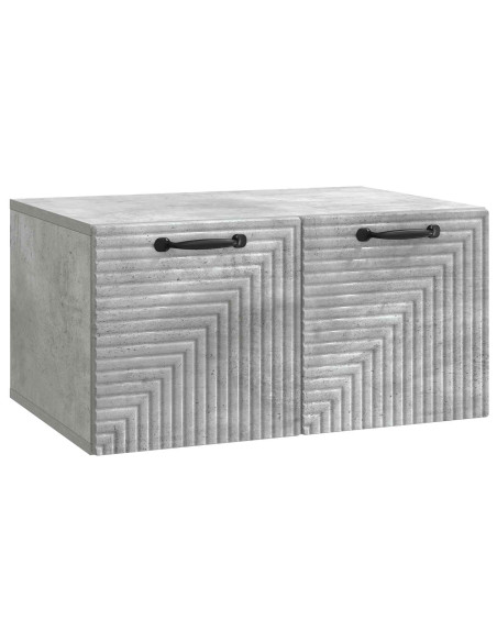 Mobile Porta TV da Muro Grigio Cemento 59,5 x 41 x 30 cm