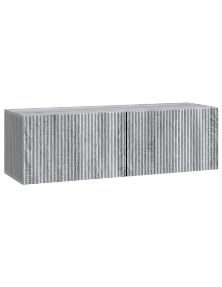 Mobile Porta TV da Muro Grigio Sonoma 98 x 31 x 30 cm