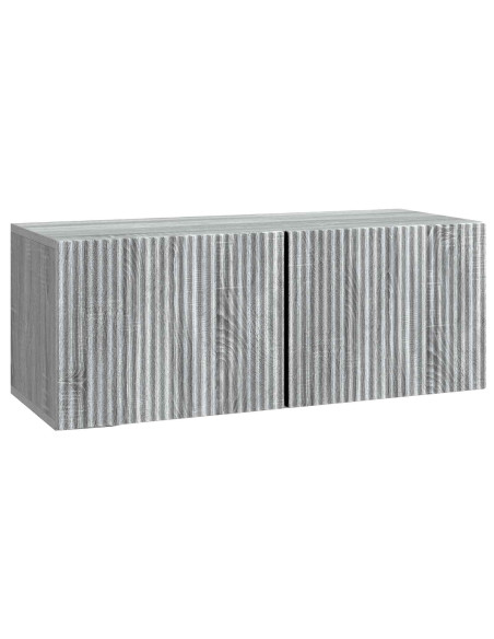 Mobile Porta TV da Muro Grigio Sonoma 78,5 x 31 x 30 cm